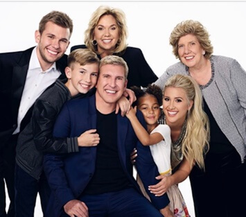 Faye Chrisley with her family.